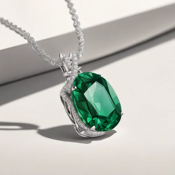 Emerald Pendant Necklace